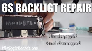 iPhone 6S Backlight repair - dim screen - not just backlight filter