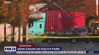 Two semi crashes in South Seattle