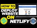 How To Deploy Website on Netlify Free | Upload & Host Any Site in Minutes (2025 Guide)