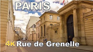Paris Walking around - Spring 2021 - Rue de Grenelle [4K]