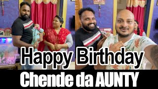 Chende da aunty na bday da gammath 😎