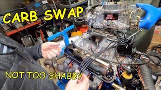 Edelbrock AVS2 carb swap on the GT40P headed 302 HiPo