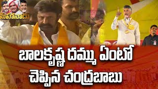 బాలకృష్ణ దమ్ము ఏంటో చెప్పిన చంద్రబాబు | Chandrababu About Balakrishna | Mahanadu 2022 | R24