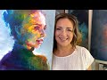 Paint a Rainbow online class, Bold School  /   Artist Charla Maarschalk.