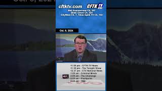Oct. 8, 2024 News Update Short with Cael Maslin - Watch CFTK-TV News weeknights at 5, 6 & 11 pm.