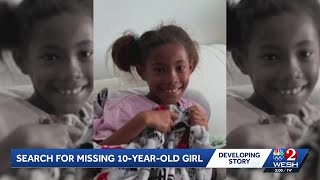 Search for missing 10-year-old girl continues