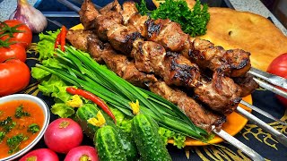 Шикарный шашлык из свинины! Мягкий, сочный, изумительный вкус! Идеальный гранатовый маринад! #шашлык