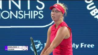 Highlights: Dubai R3 - Clara Tauson vs. Aryna Sabalenka - 2025 Dubai Duty Free Tennis Championships