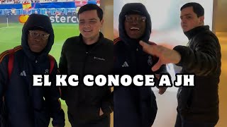 EL KC CONOCE A JH EN EL SANTIAGO BERNABEU