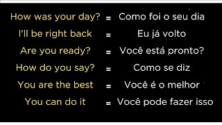 PRATICANDO INGLÊS - FRASES PARA VOCÊ PRATICAR SEU INGLÊS #10 || Basic English Phrases for Beginners