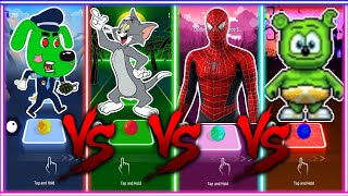 Gummy Bear 🆚 Tom and Jerry 🆚 Sheriff Labrador 🆚 Spiderman. 🎶 Who is Best?