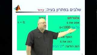 1-2  שלבים בפתרון בעיה - קידוד