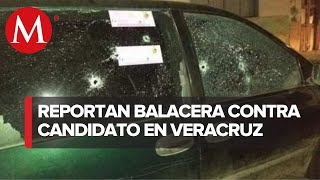 Balean casa de campaña y vehículo en Veracruz