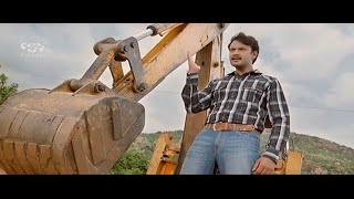 Darshan Stops Mining And Supports Village People | Sarathi Kannada Movie Scene | Sharath Lohithashwa