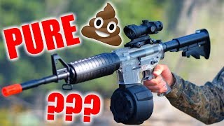 Airsoft Noob gun DESTROYS entire team!