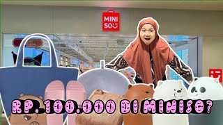 ALULA DAPAT CHALLENGE BELANJA DI MINISO CUMAN 100RIBU? CUKUP APAAN?