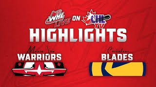 Moose Jaw Warriors at Saskatoon Blades 12/27 | WHL Highlights 2024-25