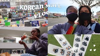 Korean Mall (kpop album store, korean hotdog, and more) | Day VLOG #1