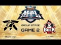 Fnatic ONIC vs Geek Fam GAME 2 MPL ID S14 | GEEK VS FNOC