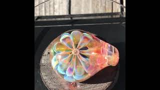 boroccus 3D geometry borosilicate glass pendant