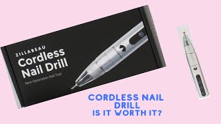 Review and Unboxing on Cordless Nail Drill |Zillabeau|