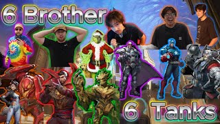 6 Brothers, 6 Stacks, 6 Tanks On Marvel Rivals!!!  | PLC Gaming |