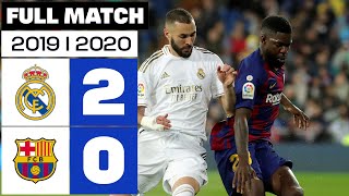 Real Madrid vs FC Barcelona (2-0) 2019/2020 PARTIDO COMPLETO