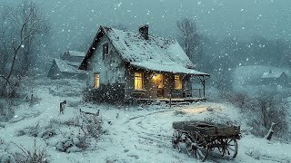 Eliminate Troubles \u0026 Sleep in 3 Minutes with Snow Storm on Cabin | Howling Wind \u0026 Blowing Snow