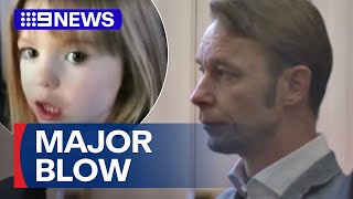 Prime suspect in Madeleine McCann case unlikely to be charged | 9 News Australia