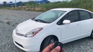 មេឡាន 2006 Toyota Prius Full Option ពណ៍ស ឡានកាលី ឡានស្អាត