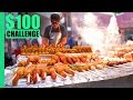 KOREAN Street Food $100 CHALLENGE in MYEONGDONG! The best MYEONGDONG street food!