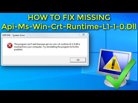Api-Ms-Win-Crt-Runtime-L1-1-0.Dll отсутствует — FIX Guide 2020