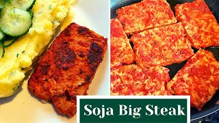 leckere Steaks 🍃- vegane Soja Big Steaks mit selbstgemachter Marinade- zum Grillen \u0026 Braten /Rezept