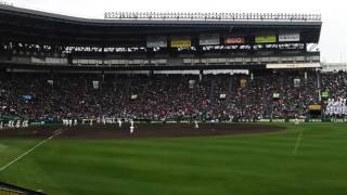 ２０１７．３．２６選抜高校野球⚾第２試合『福岡大濠』ＶＳ『滋賀学園』延長１５回引き分け再試合へ👏👏