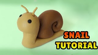 🔴DIY how to make a SNAIL - Easy Polymer Clay, Fondant cake Tutorial