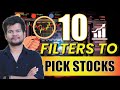 10 Filters for Stock Analysis in 10 Minutes | Financial Filters to Pick Stocks | Trade Brains