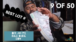 OFF WHITE NIKE DUNK LOW — LOT 09/50 !!! REVIEW \u0026 INITIAL IMPRESSIONS (ARE THEY WORTH IT!?)