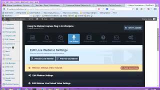 Webinar Express - How to Host Your Webinars using a Wordpress Plug In