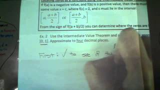 1 4b Intermediate Value Theorem