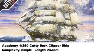 Academy 1:350 Cutty Sark Clipper Ship Kit Review