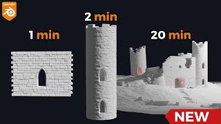 Creating a Castle in 20 min - Blender