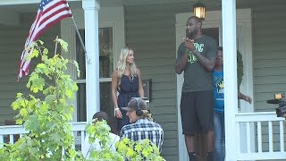 Lebron James Family Foundation turns over renovated home to Akron Family