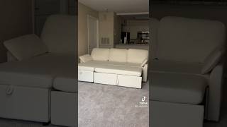 the $400 vanacc sherpa sleeper sofa from Amazon!☁️✨#cloudcouch #dupe #fyp #amazon #amazonfinds