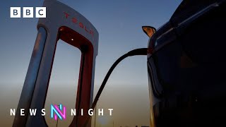 What does Tesla’s sale decline reveal about the global electric car revolution? | BBC Newsnight