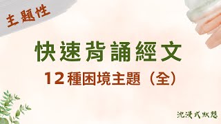 【主題性背誦經文】中文版 12種困境主題（全）｜沈浸式默想神的話｜用神的思維逆轉人生