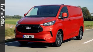 2024 Ford Transit Custom | Artisan Red | Driving, Interior, Exterior