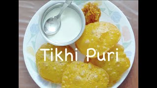 Delicious Tikhi Puri, Gujarati style, easy recipe, mellow taste, Puri, Less oil Puri