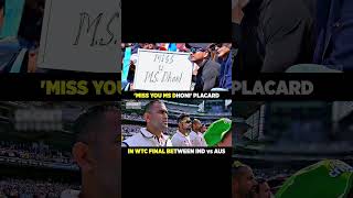 Miss You Ms Dhoni Placard In WTC Final Between Ind vs Aus 😍