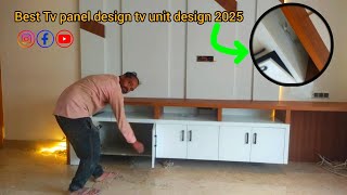 Best Tv panel design tv unit design 2025 !! wooden led panel design || bedroom Tv unit design 2025