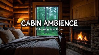 Cozy Cabin in the Autumn Forest - Gentle Piano Melodies for Relaxation and Deep Sleep | Fireplace